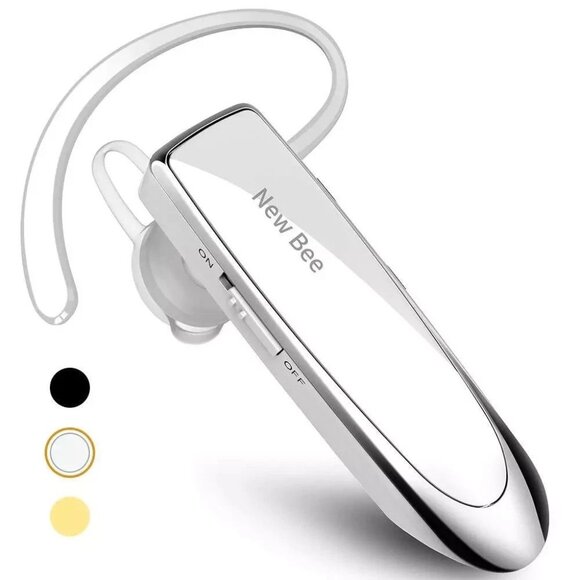 New bee Bluetooth Earpiece V5.0 Wireless Handsfree Headset with Microphone - Picture 1 of 4